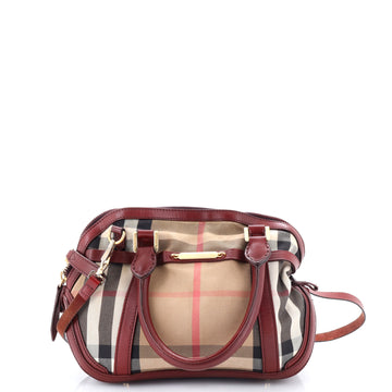 Burberry Bridle Orchard Bag House Check Canvas Small