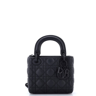 Christian Dior Ultra Matte Lady Dior Chain Bag Cannage Quilt Calfskin Mini