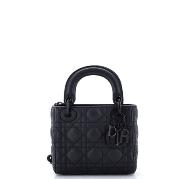 Christian Dior Ultra Matte Lady Dior Chain Bag Cannage Quilt Calfskin Mini