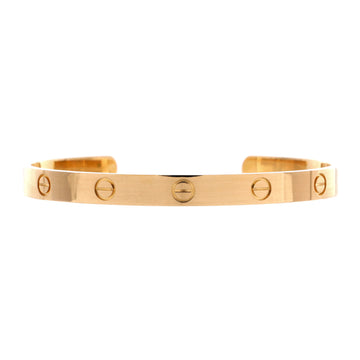 Cartier Love Cuff Bracelet 18K Yellow Gold