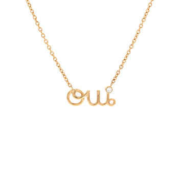 Christian Dior Oui Necklace 18K Yellow Gold with Diamond