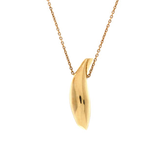 Tiffany & Co. Frank Gehry Fish Necklace 18K Yellow Gold