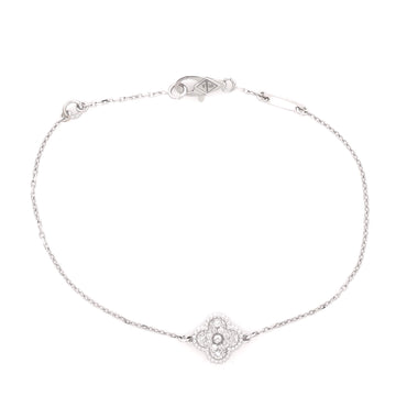 Van Cleef & Arpels Sweet Alhambra Bracelet 18K White Gold and Diamonds