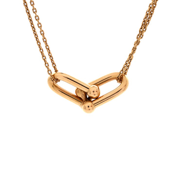 Tiffany & Co. HardWear Double Link Pendant Necklace 18K Rose Gold