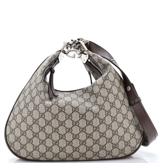 Gucci Attache Shoulder Bag GG Coated Canvas Large