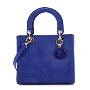 Christian Dior Lady Dior Bag Cannage Embossed Matte Calfskin Medium