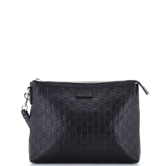 Gucci Signature Soft Wristlet Guccissima Leather