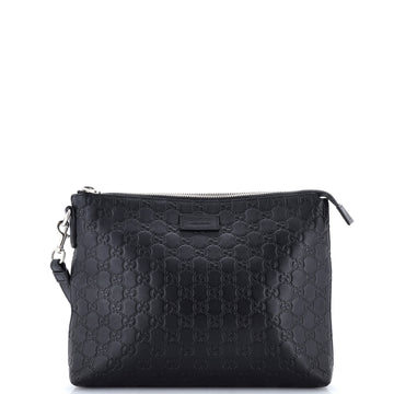 Gucci Signature Soft Wristlet Guccissima Leather