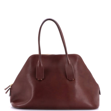 The Row Devon Top Handle Bag Leather Large
