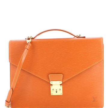 Louis Vuitton Porte Documents Bandouliere Briefcase Epi Leather