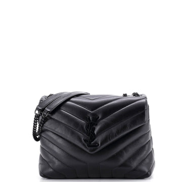 Saint Laurent Loulou Shoulder Bag Matelasse Chevron Leather Small