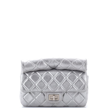 Chanel Reissue Roll Clutch Quilted Iridescent Calfskin Mini