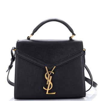 Saint Laurent Cassandra Top Handle Bag Leather Mini