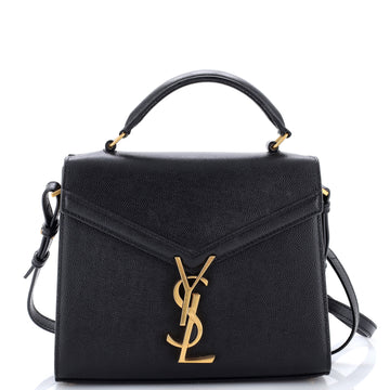 Saint Laurent Cassandra Top Handle Bag Leather Mini