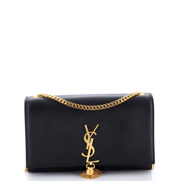 Saint Laurent Classic Monogram Tassel Crossbody Bag Leather Medium