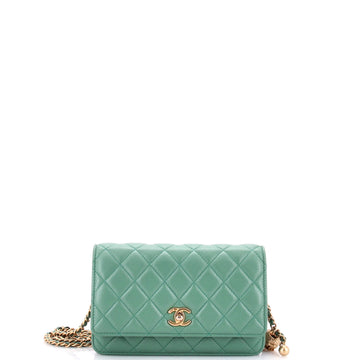 Chanel Pearl Crush Wallet on Chain Quilted Lambskin