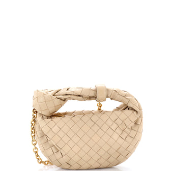 Bottega Veneta BV Jodie Chain Hobo Intrecciato Nappa Mini
