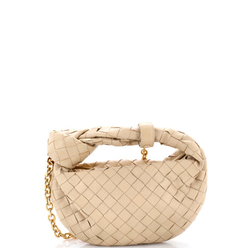 Bottega Veneta BV Jodie Chain Hobo Intrecciato Nappa Mini