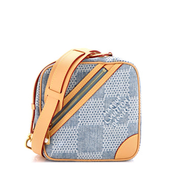 Louis Vuitton Chess Messenger Bag Damier 3D Denim