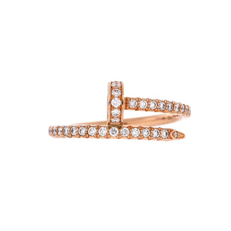 Cartier Juste un Clou Paved Ring 18K Rose Gold with Diamonds Small