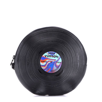 Louis Vuitton Record Vinyl Wristlet Pouch Leather