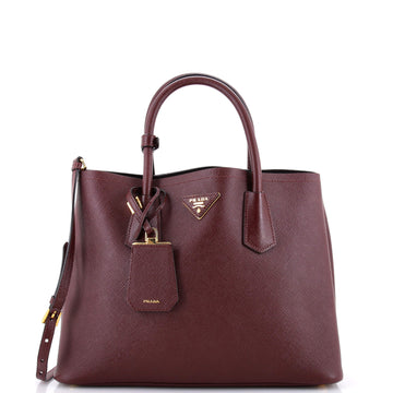Prada Cuir Double Tote Saffiano Leather Medium