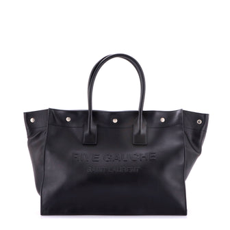 Saint Laurent Rive Gauche Shopper Tote Leather Small