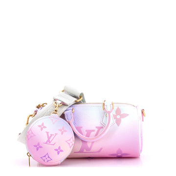 Louis Vuitton Papillon Handbag Spring in the City Monogram Giant Canvas BB
