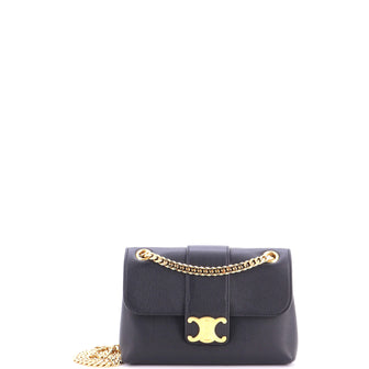 Celine Victoire Flap Shoulder Bag Leather Teen