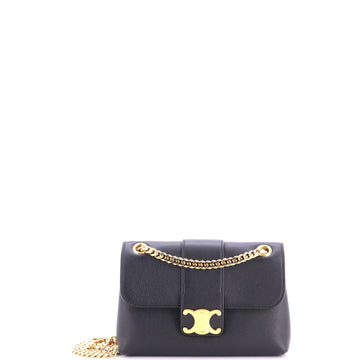 Celine Victoire Flap Shoulder Bag Leather Teen