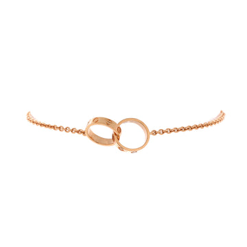 Cartier Love Interlocking Bracelet 18K Rose Gold