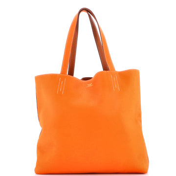 Hermes Double Sens Tote Clemence and Veau Sikkim 36