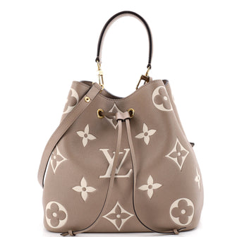 Louis Vuitton NeoNoe Handbag Bicolor Monogram Empreinte Giant MM
