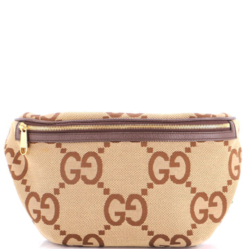 Gucci Belt Bag Jumbo GG Canvas with Leather Large