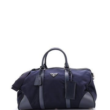 Prada Convertible Weekender Bag Tessuto with Saffiano Leather Medium