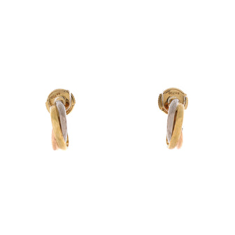Cartier Trinity Hoop Earrings 18K Tricolor Gold 13mm