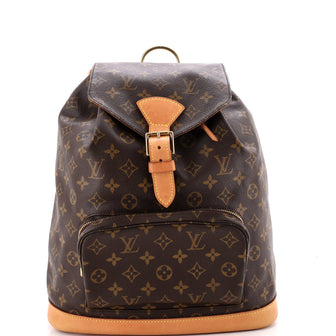 Louis Vuitton Vintage Montsouris Backpack Monogram Canvas GM