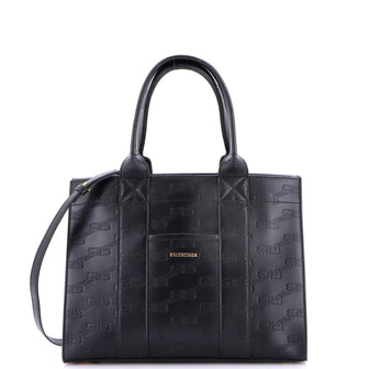 Balenciaga Hardware Tote Embossed Leather Small