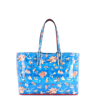 Christian Louboutin Cabata East West Tote Printed Leather Small