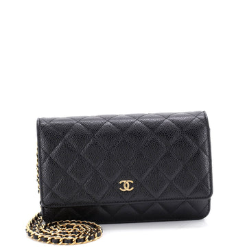 Chanel Wallet on Chain Quilted Caviar