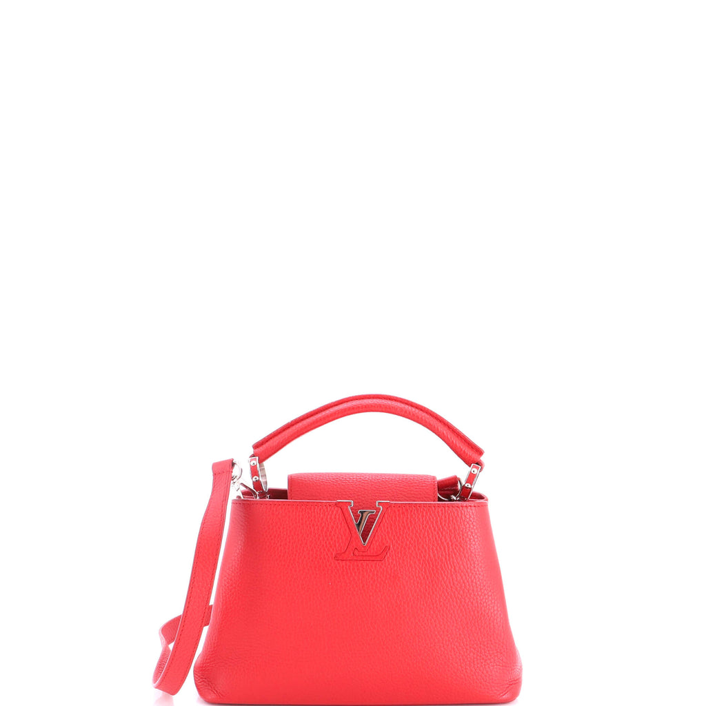 Louis Vuitton Capucines Bag Leather BB Red 4353041