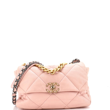 Chanel 19 Flap Bag Quilted Leather Large