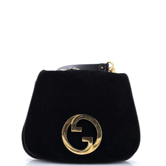 Gucci Blondie NM Flap Bag Suede Medium