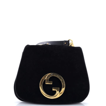 Gucci Blondie NM Flap Bag Suede Medium
