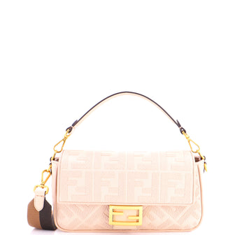 Fendi Baguette NM Bag Zucca Embroidered Canvas Medium