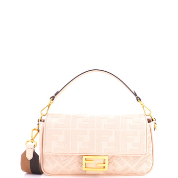 Fendi Baguette NM Bag Zucca Embroidered Canvas Medium