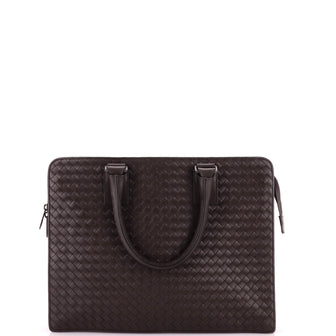 Bottega Veneta Top Zip Briefcase Intrecciato Nappa Large