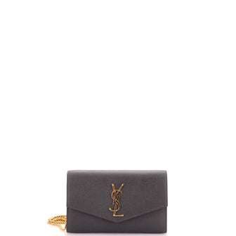 Saint Laurent Uptown Chain Wallet Leather