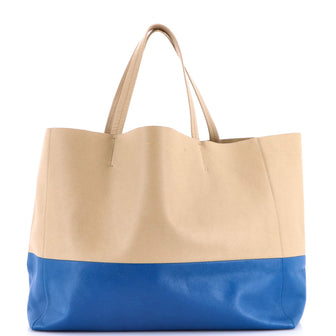 Celine Horizontal Bi-Cabas Tote Leather Large