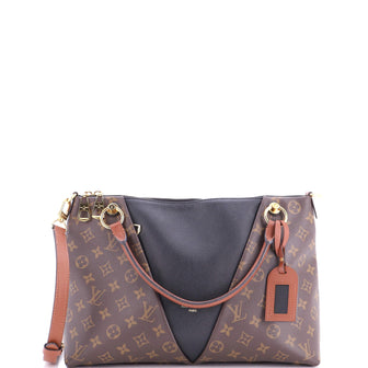 Louis Vuitton V Tote Monogram Canvas and Leather MM